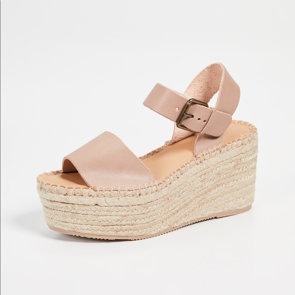 Soludos Minorca Platform Espadrilles Dove Grey 9